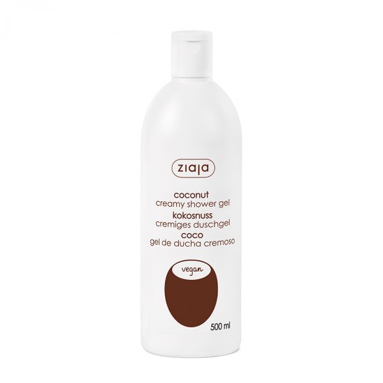 coconut line - ziaja - cosmetics - Coconut creamy shower gel 500ml COSMETICS